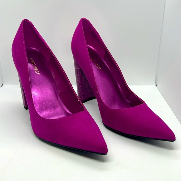 Sexy Purple High Heel Pumps By Nine West. Size 12. - Picture 6 of 8